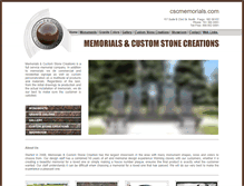 Tablet Screenshot of cscmemorials.com